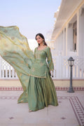 Noorvana Premium Designer Kurti Sharara Dupatta Set – 2026 Collection