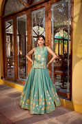 Noorvana Shimmer Embroidered Co-Ord Lehenga Set