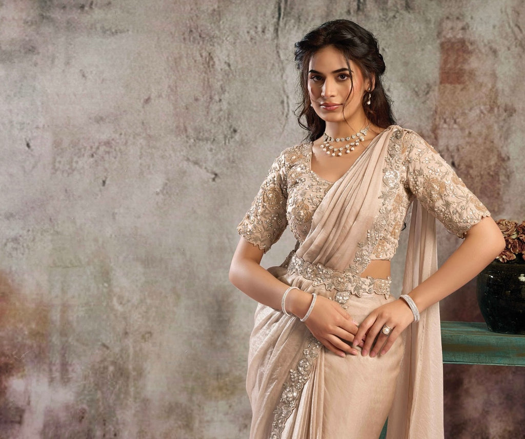 Elegant Peach Signature Drape Edit