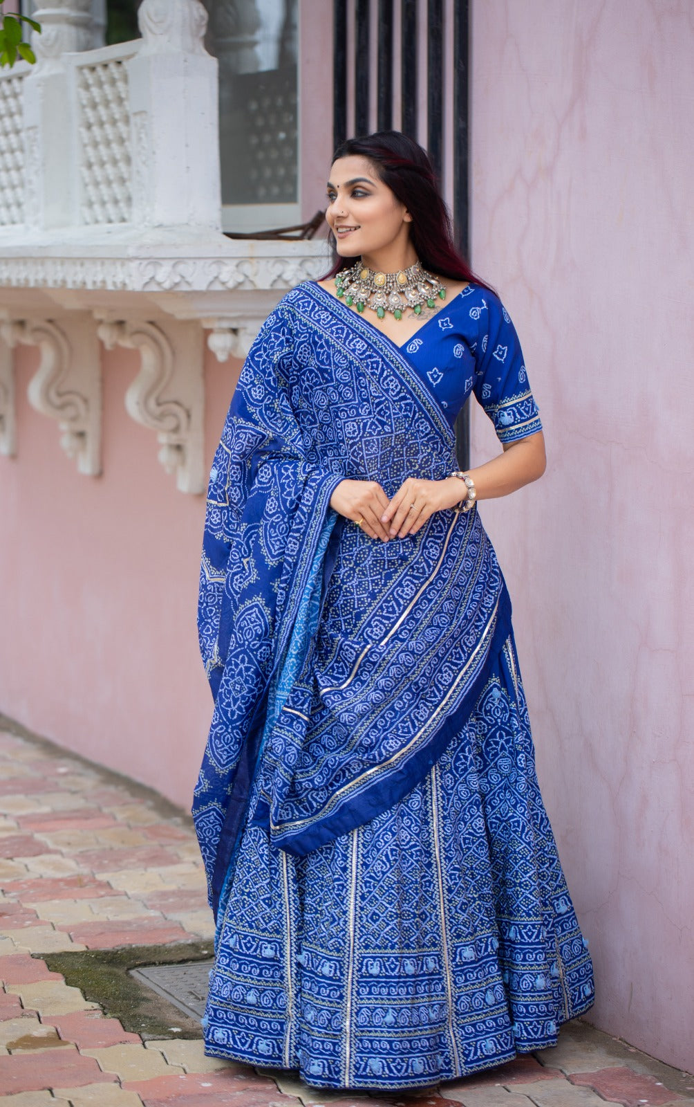 Noorvana Bandhani Printed Lehenga Choli Set