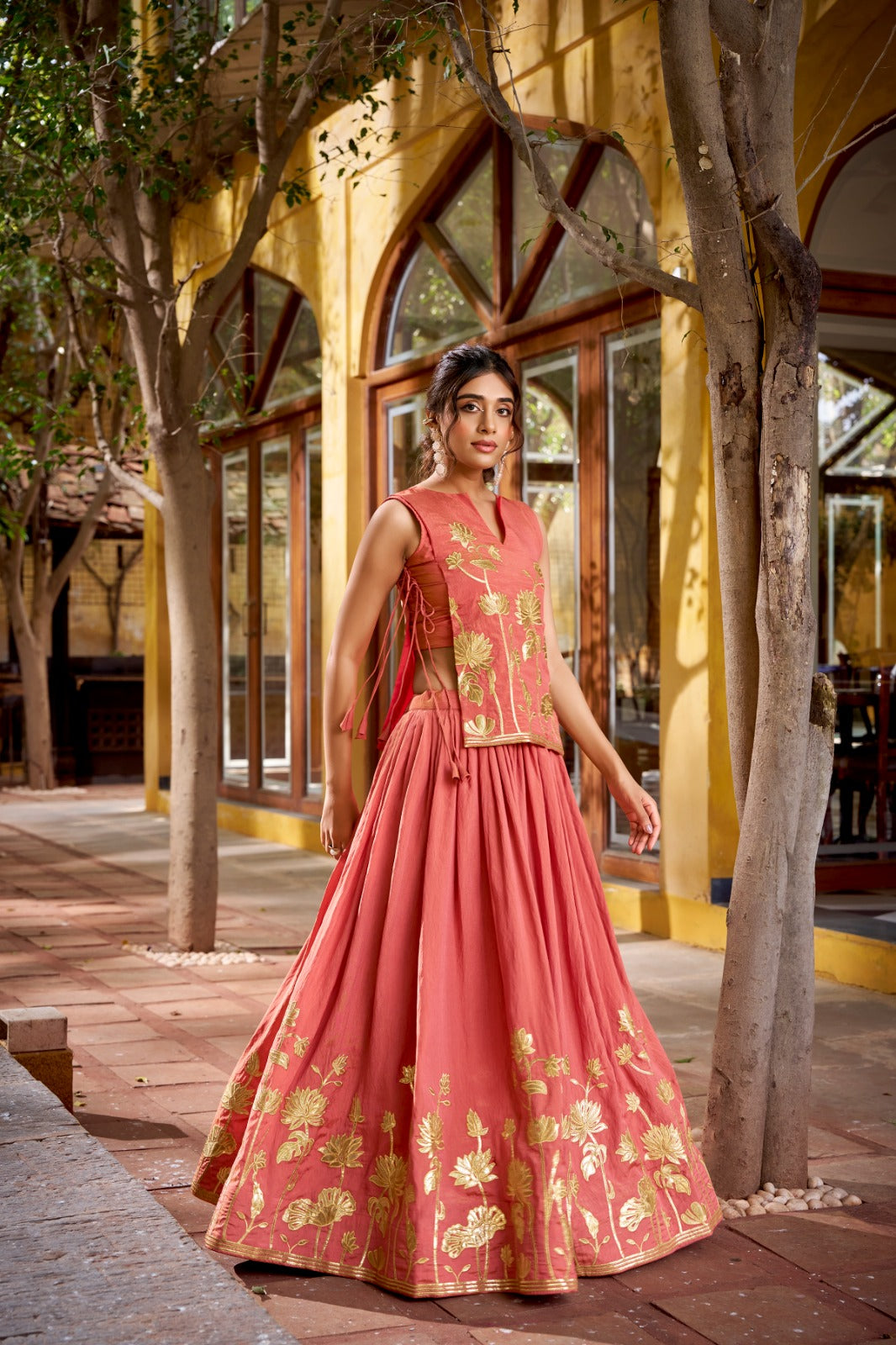 Noorvana Shimmer Embroidered Co-Ord Lehenga Set