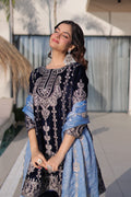 Premium Velvet Top Pant Dupatta Set