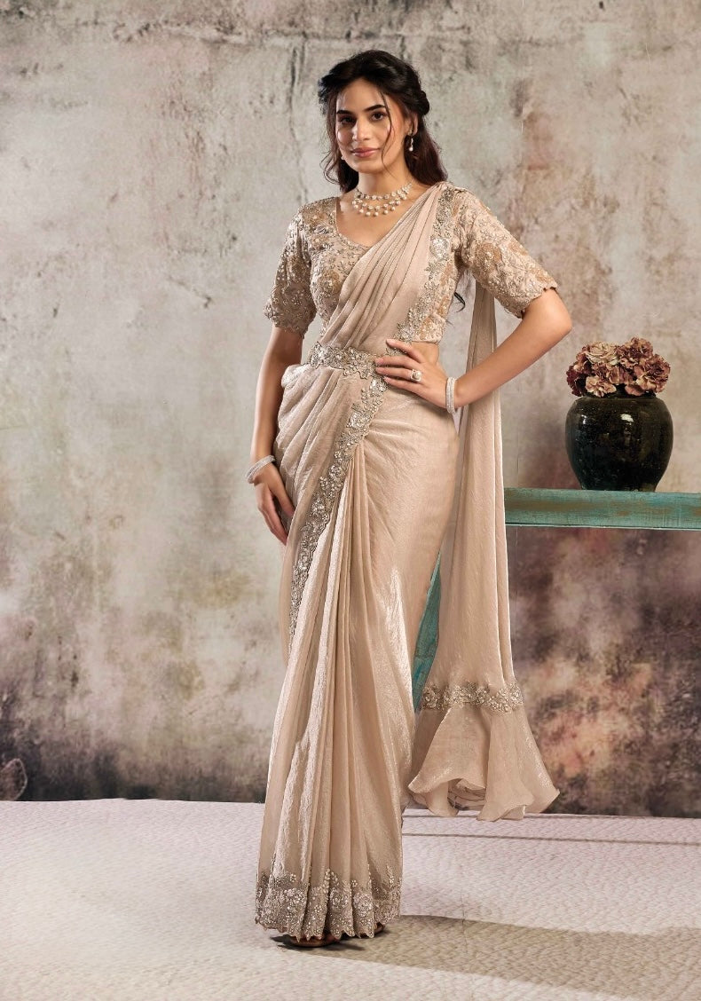 Elegant Peach Signature Drape Edit