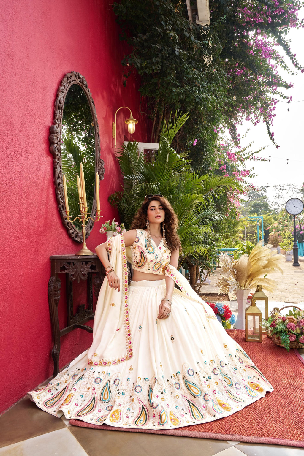 Noorvana Wedding Collection Embroidered Lehenga Choli Set