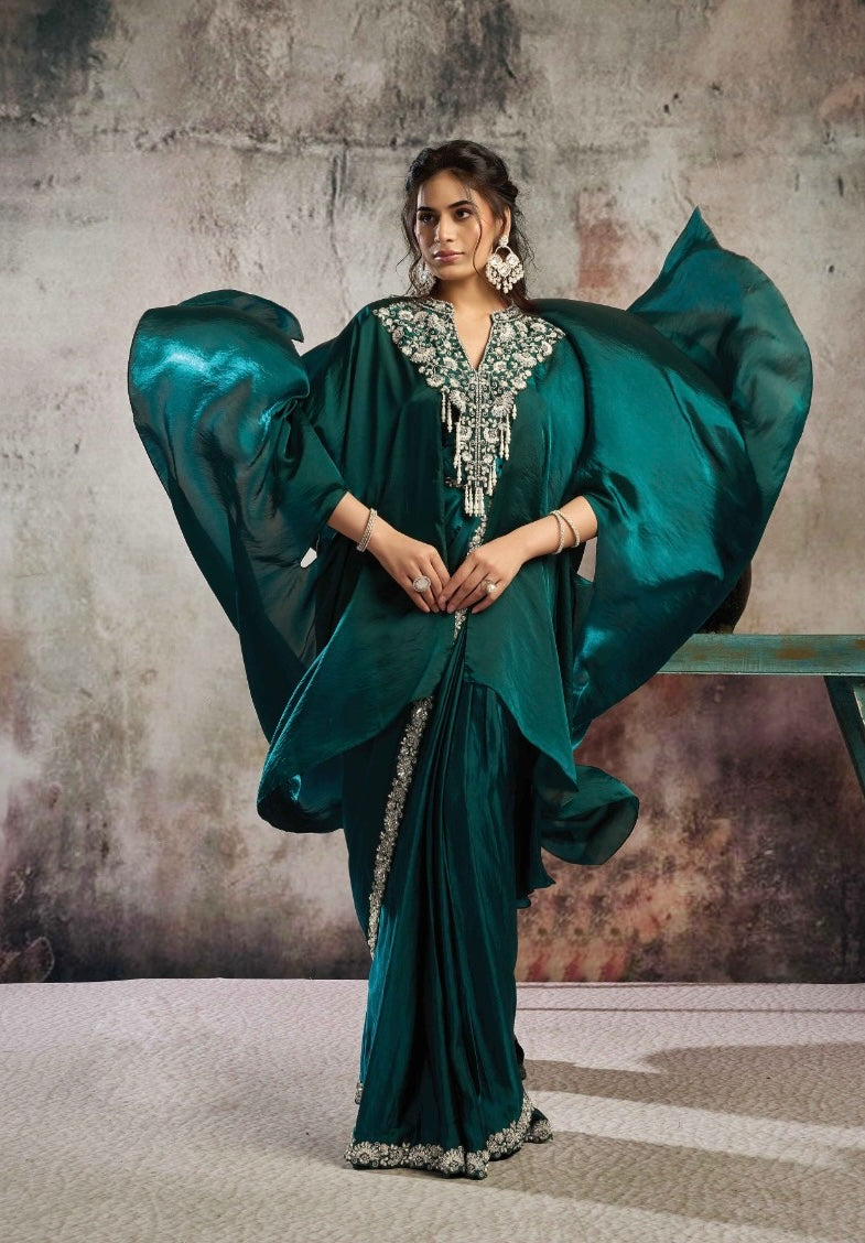 Peacock Green Signature Drape Edit