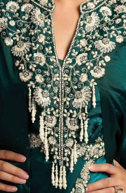 Peacock Green Signature Drape Edit