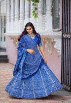 Noorvana Bandhani Printed Lehenga Choli Set