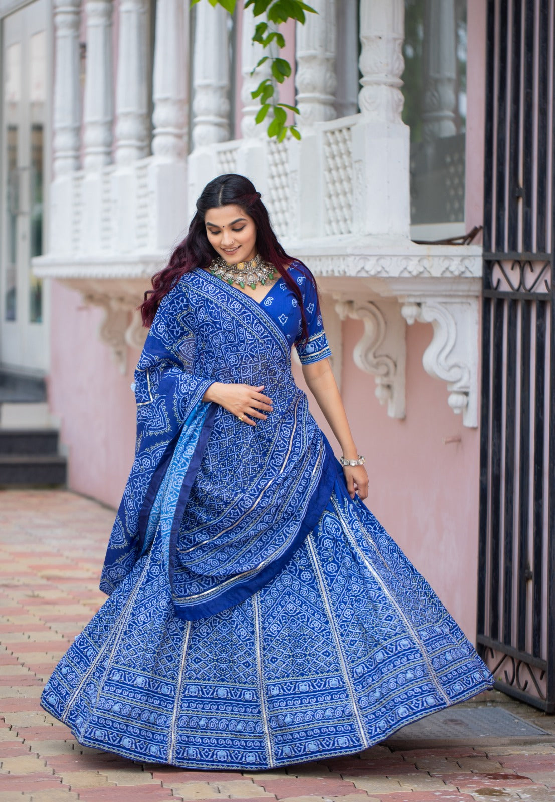 Noorvana Bandhani Printed Lehenga Choli Set