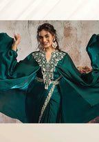 Peacock Green Signature Drape Edit
