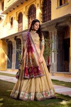 Heritage Green Noorvana Paithani Royale Lehenga