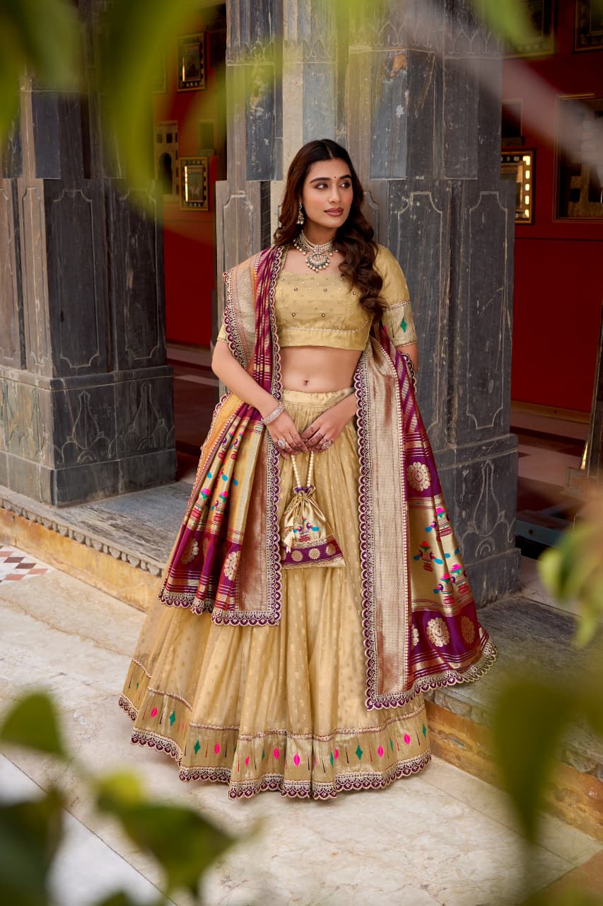 Heritage Green Noorvana Paithani Royale Lehenga