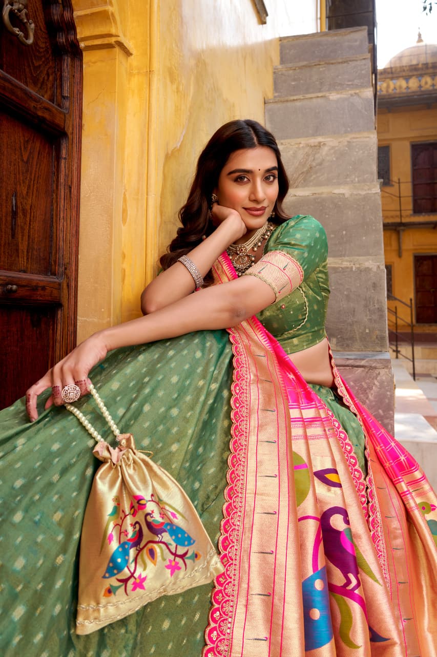 Festive Pink Noorvana Paithani Royale Lehenga