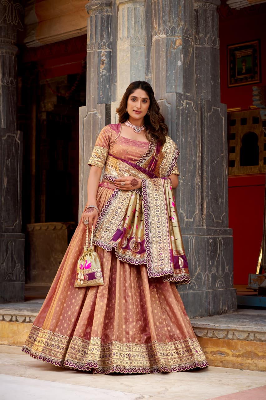 Classic Gold Noorvana Paithani Royale Lehenga
