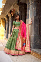 Festive Pink Noorvana Paithani Royale Lehenga
