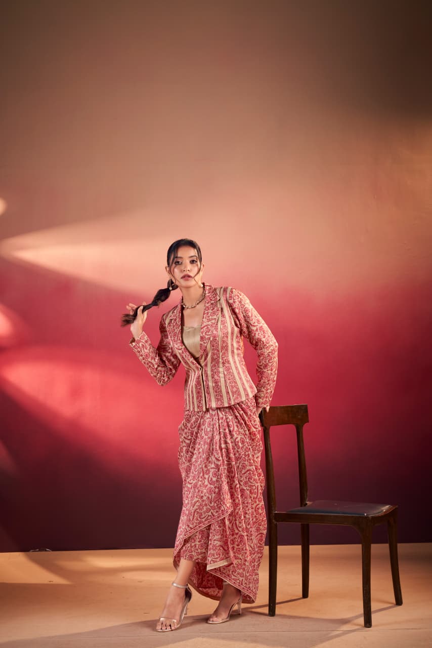 Boho Sanskriti Edit Rose Blush - Indo Western