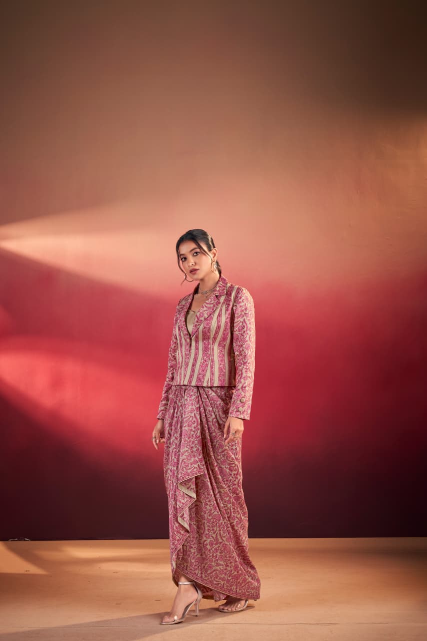 Boho Sanskriti Edit Rose Blush - Indo Western