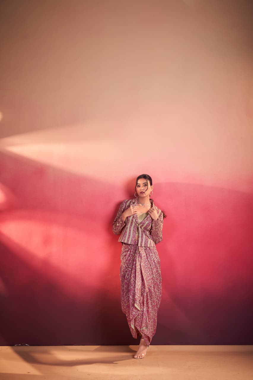 Boho Sanskriti Edit Rose Blush - Indo Western