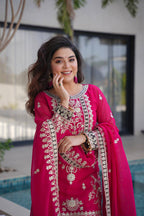Pink Premium Festive Sharara Set