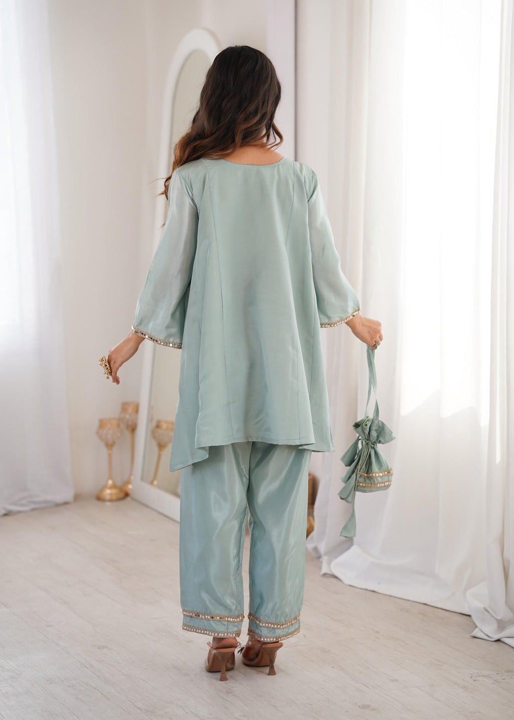 Sky Blue  Festive Edit Mirror Muse Set