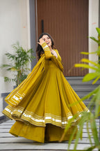 Noorvana Premium Hand Gotta Work Anarkali Palazzo Set
