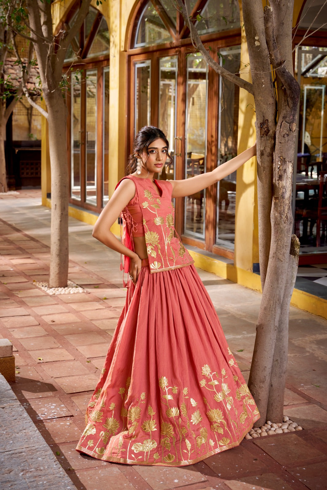 Noorvana Shimmer Embroidered Co-Ord Lehenga Set