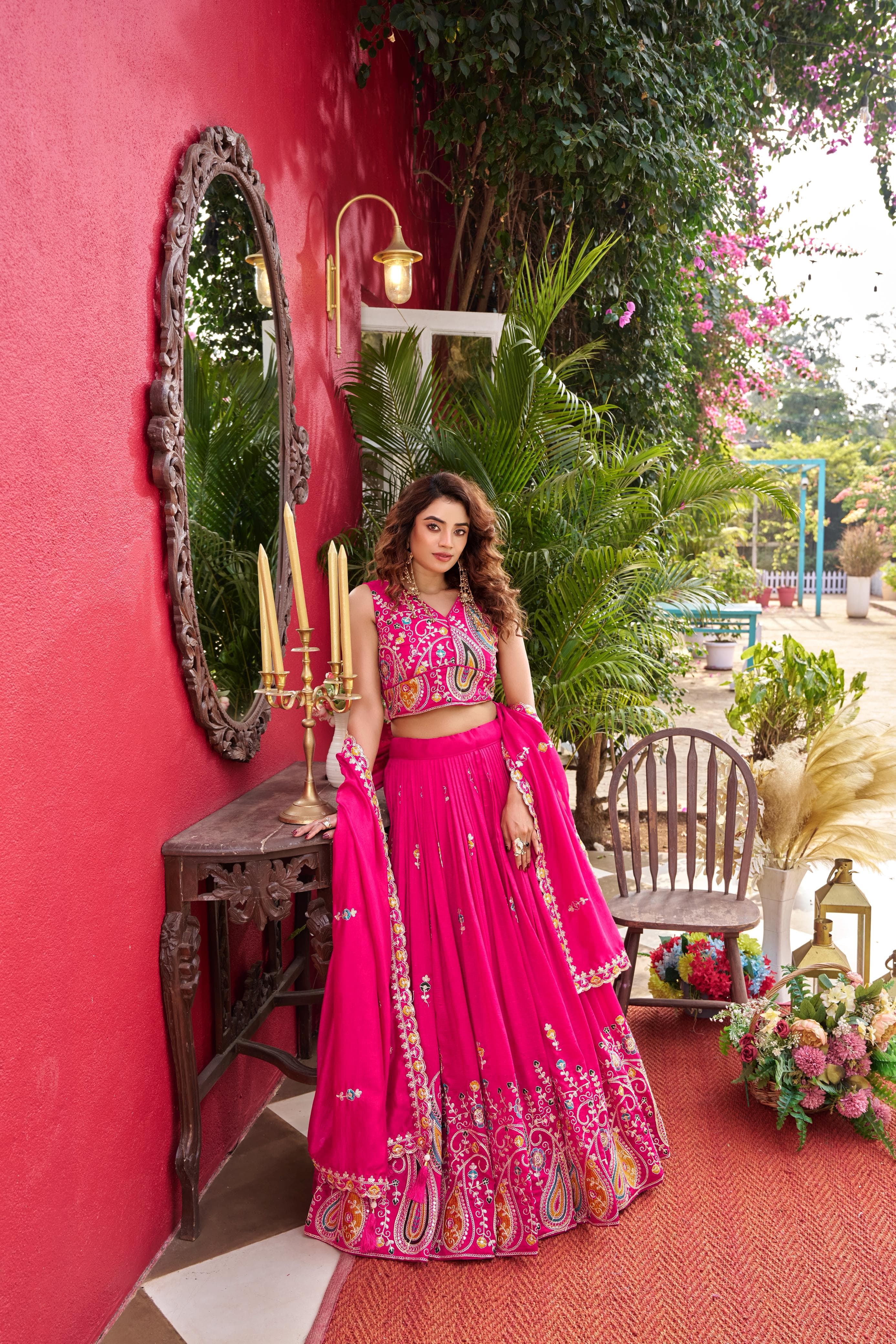 Noorvana Wedding Collection Embroidered Lehenga Choli Set
